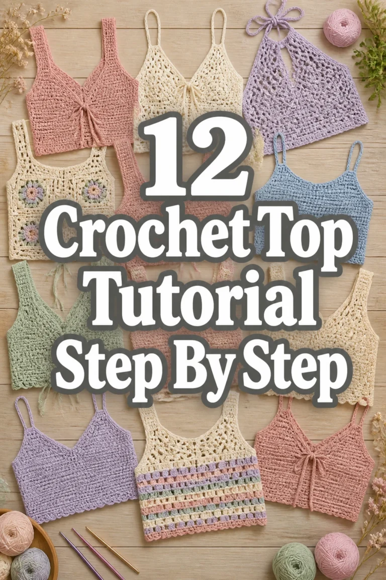 12 Crochet Top Tutorial Step By Step