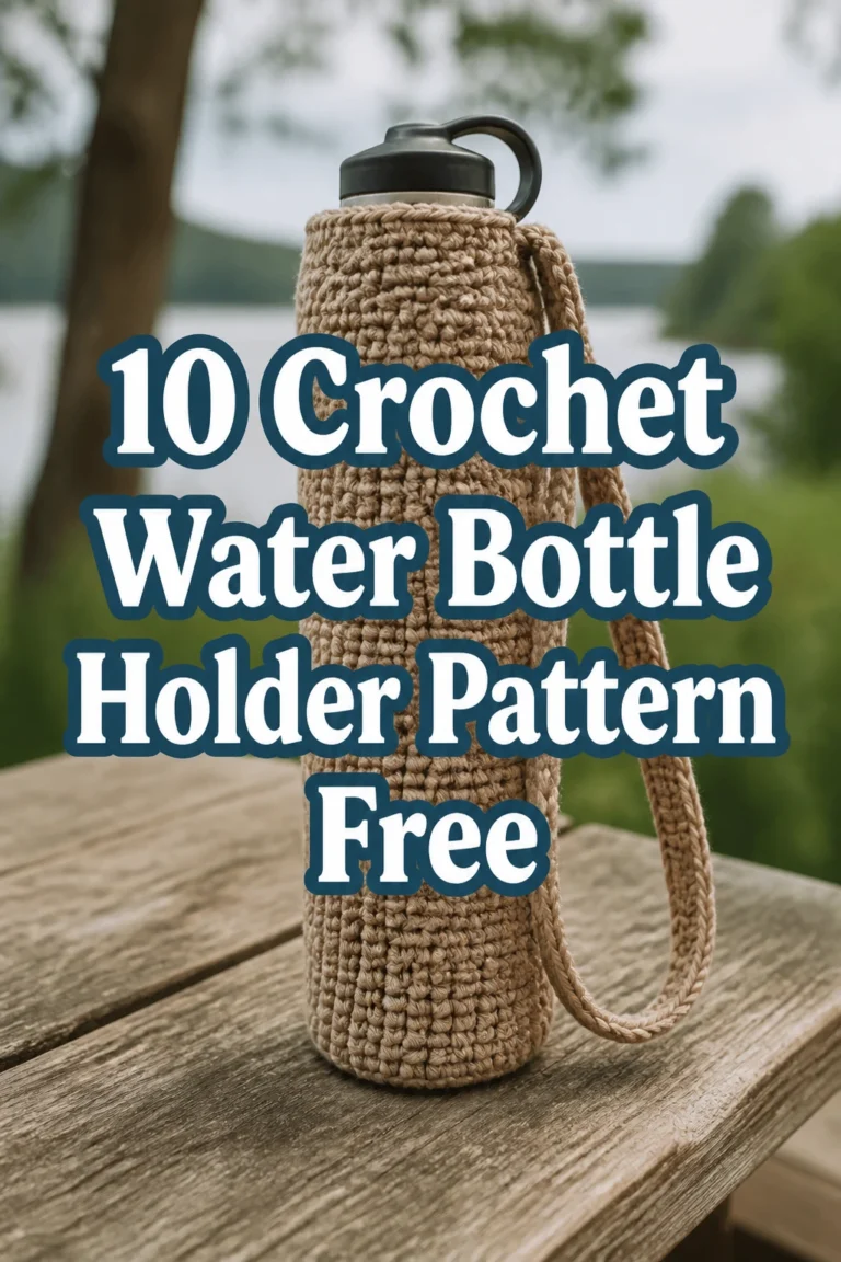 10 Crochet Water Bottle Holder Pattern Free