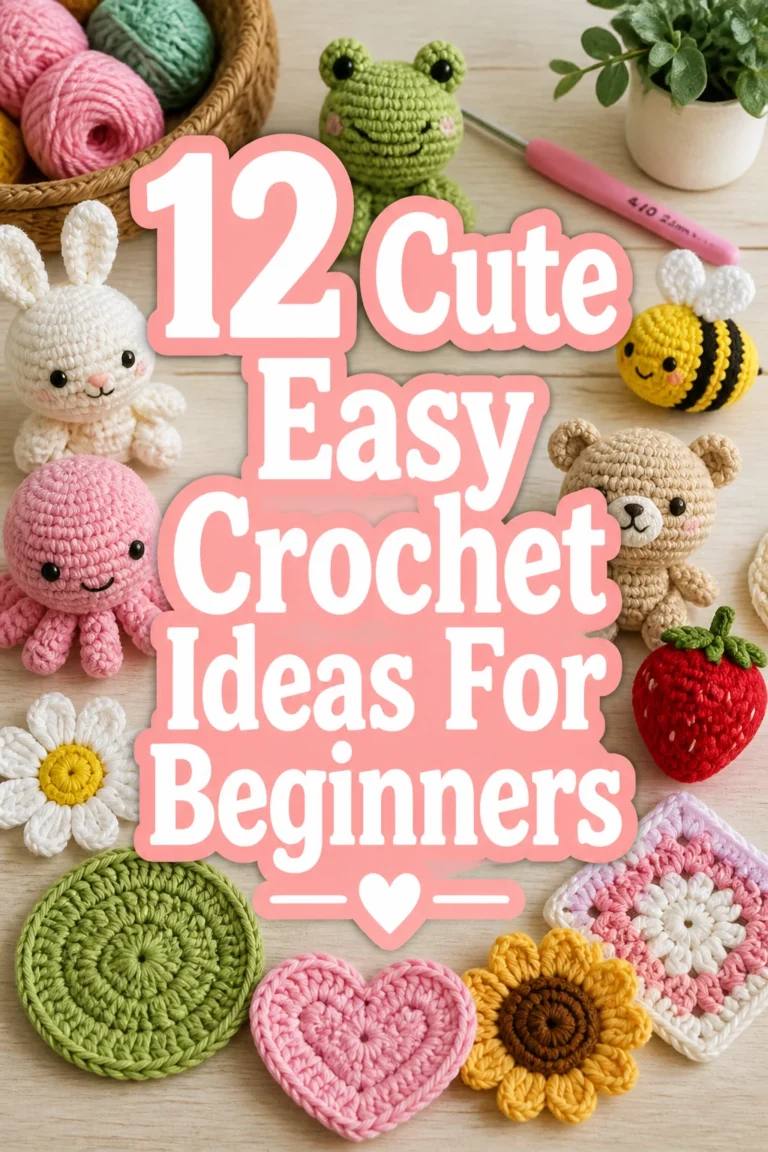 12 Cute Easy Crochet Ideas For Beginners