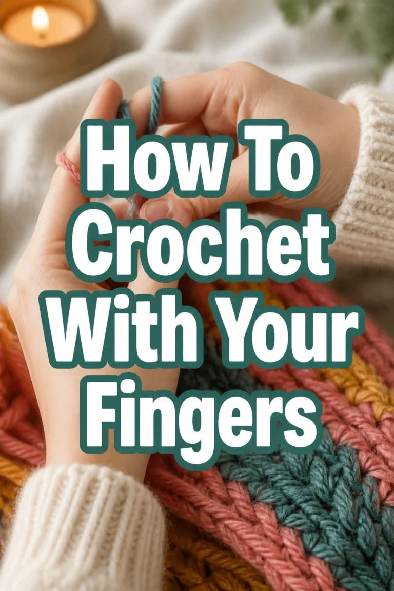How To Crochet With Your Fingers