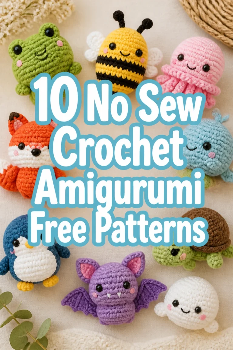 10 No Sew Crochet Amigurumi Free Patterns