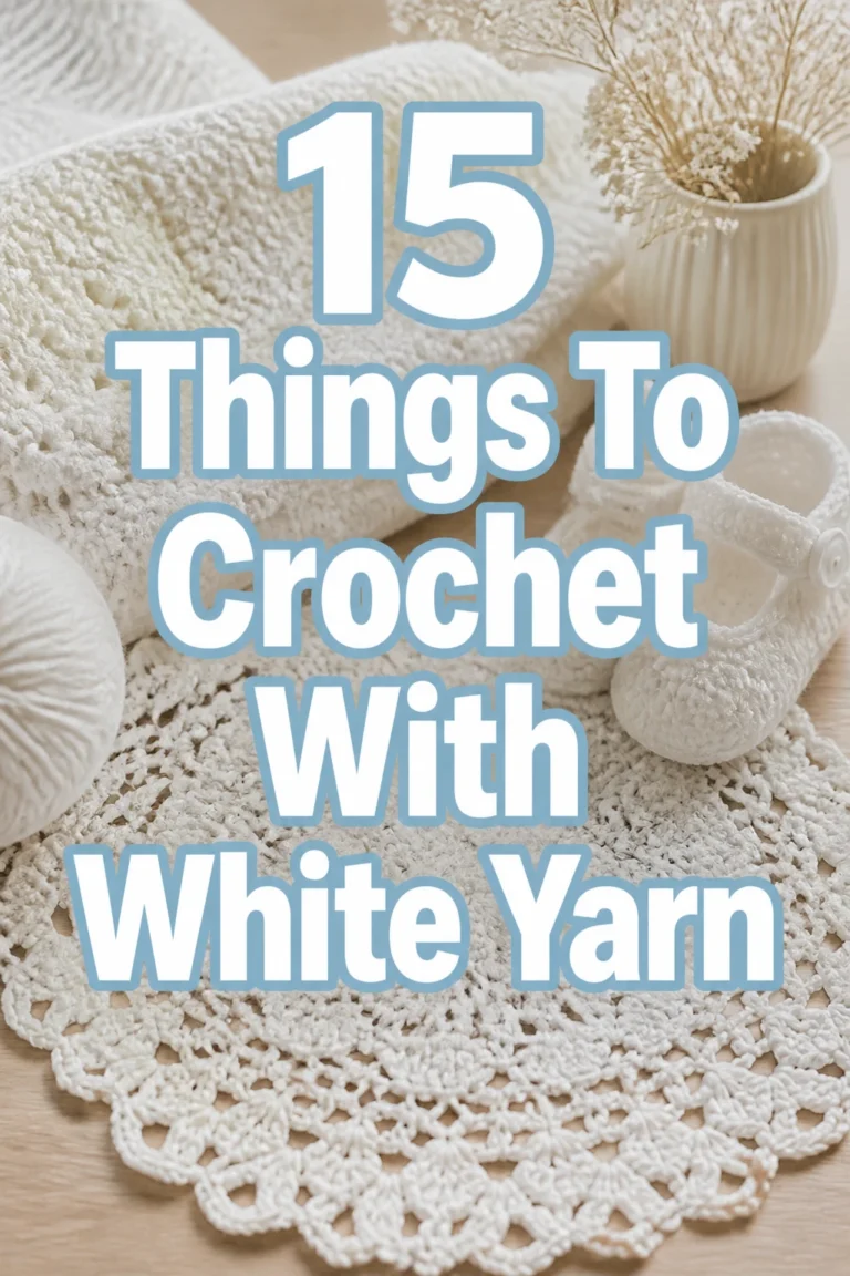 15 Things To Crochet With White Yarn